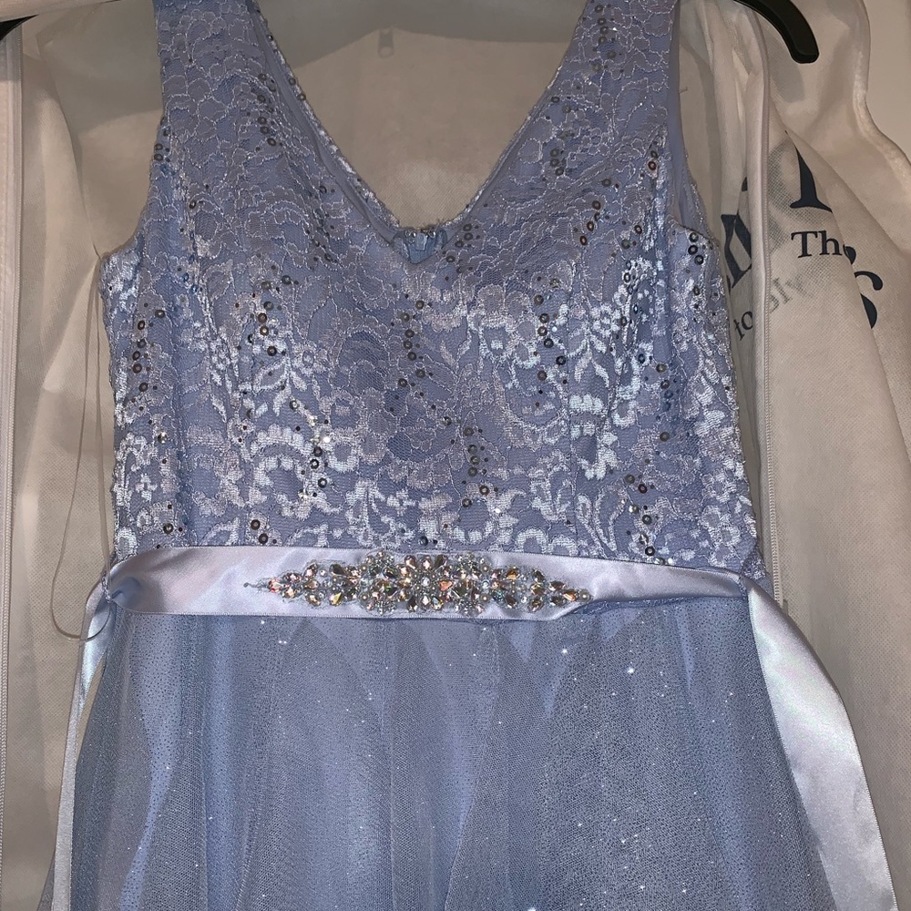 Beautiful Cinderella blue prom dress - Picture 6 of 6